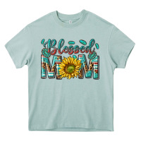 Western Blessed Mom With Sunflower Heavy Core Tee | Teevron