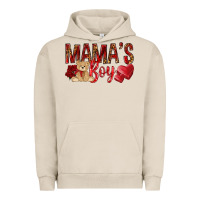 Pigment French Oak Mamas boy with leopard mother's day Urban Hoodie - HowdyJamesFarm