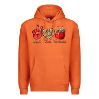 Carrot Peace love hot chocolate Premium Hoodie - NancyCooperArtShop