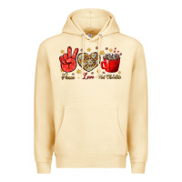 Pina Colada Peace love hot chocolate Premium Hoodie - NancyCooperArtShop