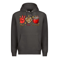 Smoke Peace love hot chocolate Premium Hoodie - NancyCooperArtShop