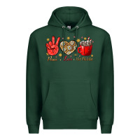 Sports Green Peace love hot chocolate Premium Hoodie - NancyCooperArtShop