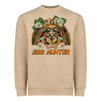 Mushroom easter egg hunter  rabbit rainbow Heavyweight Sweatshirt - BarkalooDesign