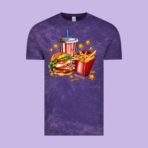 Hamburger Potatoes And Coke Vintage Tee Designed By Adodesignshop