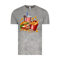 Cloud Rock hamburger potatoes and coke Vintage Tee - AdoDesignShop