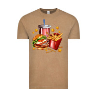 Vintage Coffee hamburger potatoes and coke Vintage Tee - AdoDesignShop