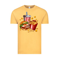 Vintage Mustard hamburger potatoes and coke Vintage Tee - AdoDesignShop