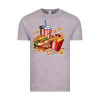 Vintage Zinc hamburger potatoes and coke Vintage Tee - AdoDesignShop