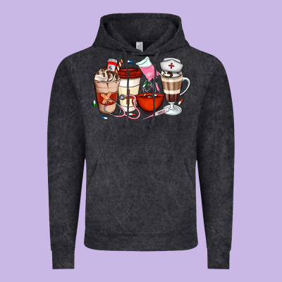 Nurse Coffee Cups Vintage Hoodie Designed By Artiststas