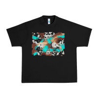 Black western cowhide turquoise and wood background Urban Heavy Tee - Artiststas