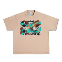 Burro western cowhide turquoise and wood background Urban Heavy Tee - Artiststas