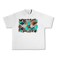 Lunar Rock western cowhide turquoise and wood background Urban Heavy Tee - Artiststas