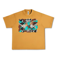 Peanut Butter western cowhide turquoise and wood background Urban Heavy Tee - Artiststas