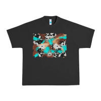 Pigment Black western cowhide turquoise and wood background Urban Heavy Tee - Artiststas
