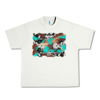 Pistachio western cowhide turquoise and wood background Urban Heavy Tee - Artiststas