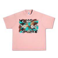 Salmon western cowhide turquoise and wood background Urban Heavy Tee - Artiststas