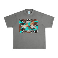 Tornado western cowhide turquoise and wood background Urban Heavy Tee - Artiststas