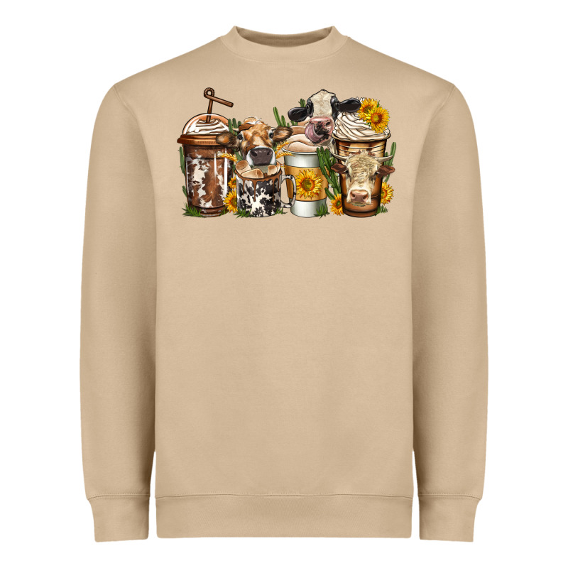 Cows Coffee Cups Heavyweight Sweatshirt by Jasminsmagicworld | Teevron