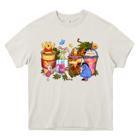 Cream cartoon characters coffee cups Heavy Core Tee - Zillion Design Studio