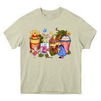 Mossy cartoon characters coffee cups Heavy Core Tee - Zillion Design Studio