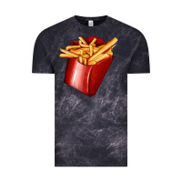 Cloud Black french fries Vintage Tee - AdoDesignShop