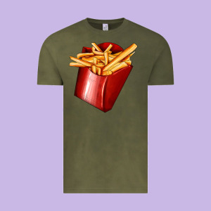French Fries Vintage Tee Designed By Adodesignshop