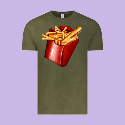 French Fries Vintage Tee Designed By Adodesignshop