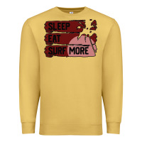 Antique Gold surf, sleep, eat Premium Sweatshirt - Bettercallsaul
