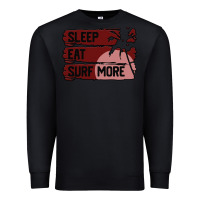 Black surf, sleep, eat Premium Sweatshirt - Bettercallsaul