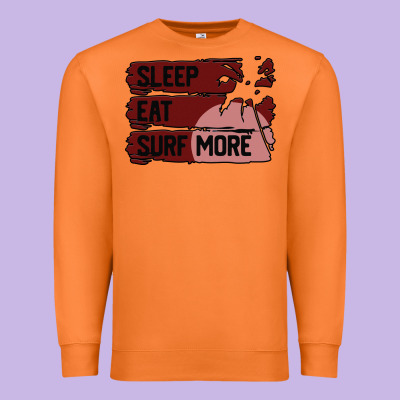 Surf, Sleep, Eat Premium Sweatshirt Designed By Bettercallsaul
