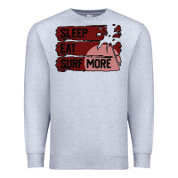 Heather Grey surf, sleep, eat Premium Sweatshirt - Bettercallsaul
