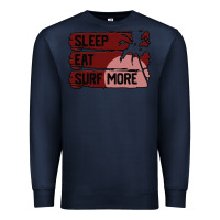 Navy surf, sleep, eat Premium Sweatshirt - Bettercallsaul