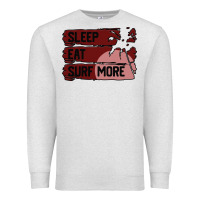 Oatmeal Heather surf, sleep, eat Premium Sweatshirt - Bettercallsaul