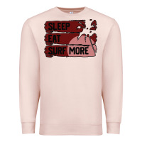 Pale Pink surf, sleep, eat Premium Sweatshirt - Bettercallsaul
