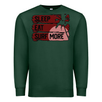 Sports Green surf, sleep, eat Premium Sweatshirt - Bettercallsaul