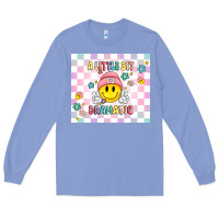 Colony Blue a little bit dramatic retro Long Sleeve Tee - MaliasSmallBusiness