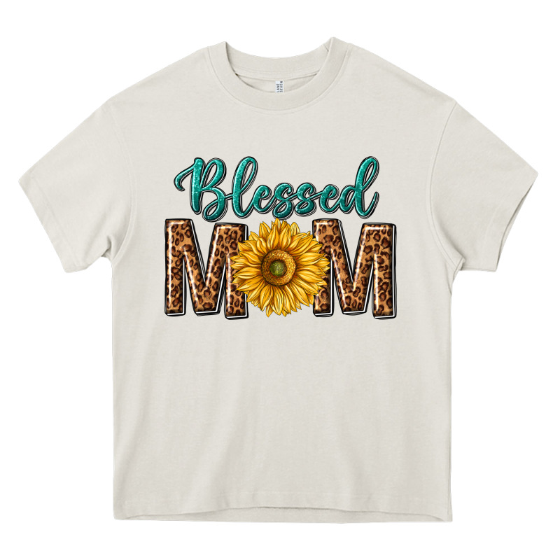 Western Blessed Mom With Sunflower Heavy Core Tee by texasbilliewilder | Teevron
