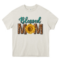 Cream western blessed mom with sunflower Heavy Core Tee - texasbilliewilder