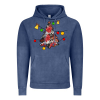 Vintage Denim Christmas trees lights Vintage Hoodie - JahusDesignShop