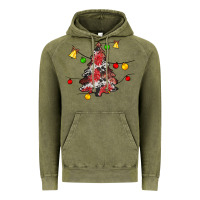 Vintage Olive Christmas trees lights Vintage Hoodie - JahusDesignShop