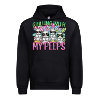 Black Chilling with my peeps Easter bunnies Urban Hoodie - CowGirlArtShop