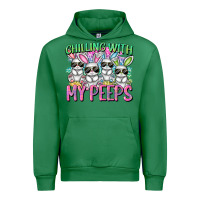 Emerald Chilling with my peeps Easter bunnies Urban Hoodie - CowGirlArtShop