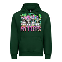 Forest Green Chilling with my peeps Easter bunnies Urban Hoodie - CowGirlArtShop