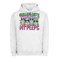 Pigment Lunar Rock Chilling with my peeps Easter bunnies Urban Hoodie - CowGirlArtShop