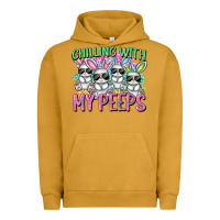 Pigment Peanut Butter Chilling with my peeps Easter bunnies Urban Hoodie - CowGirlArtShop
