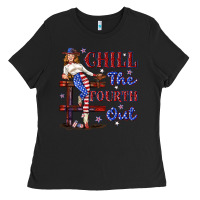 Black chill the fourth out 4th july Ladies Tee - texasbilliewilder