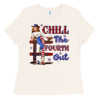 Bone chill the fourth out 4th july Ladies Tee - texasbilliewilder