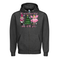 Charcoal Heather the most wonderful time of the year Zipper Hoodie - MaliasSmallBusiness