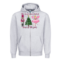 Heather Grey the most wonderful time of the year Zipper Hoodie - MaliasSmallBusiness