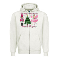 Oatmeal Heather the most wonderful time of the year Zipper Hoodie - MaliasSmallBusiness